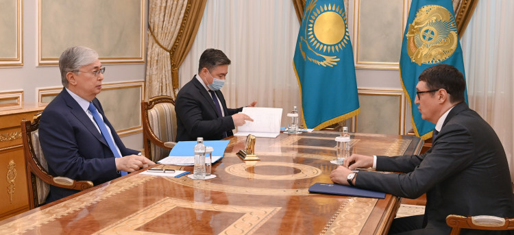 The Head of State to Have Received the CEO of Samruk-Kazyna JSC Almassadam Satkaliyev