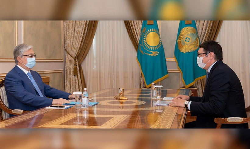 The President received the CEO of “Samruk-Kazyna” JSC Almassadam Satkaliyev