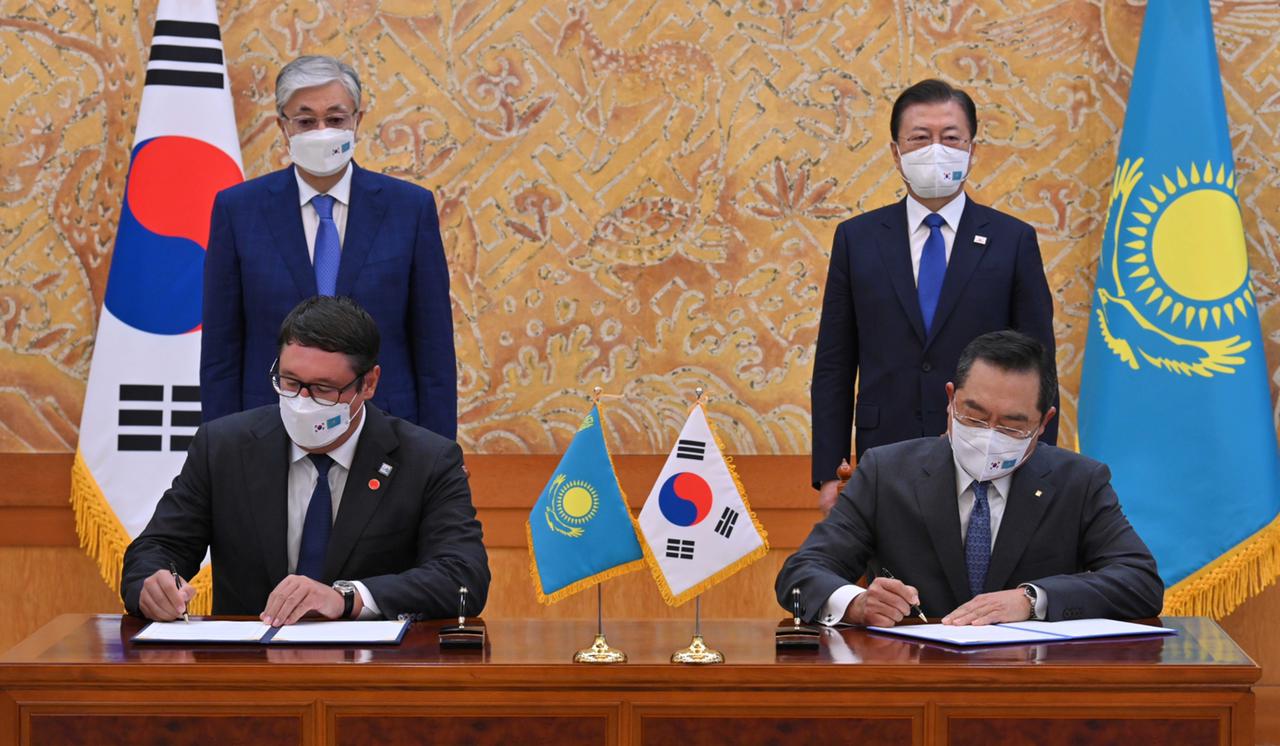 Подписан Меморандум о сотрудничестве между АО «Самрук-Қазына» и Корейской ассоциацией международной торговли (KITA).