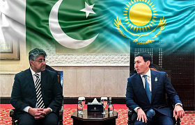 Nurlan Zhakupov, Chairman of the Management Board of the Fund met with Mr. Mohammad Majid Munir, Director of Strategy at the Fauji Foundation, in Islamabad during the state visit of President Kassym-Jomart Tokayev