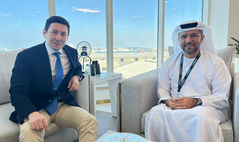 Глава АО «Самрук-Қазына» встретился с Председателем Группы Abu Dhabi Ports