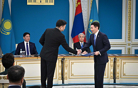 Новый этап сотрудничества: Самрук-Қазына и Erdenes Mongol подписали меморандум