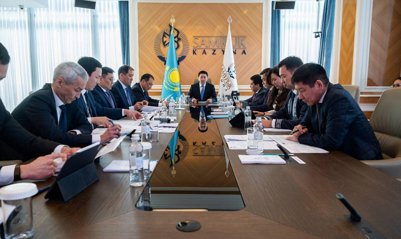 A meeting was held at Samruk-Kazyna under the chairmanship of the Fund’s CEO, Nurlan Zhakupov, with the participation of the Minister of Transport of the Republic of Kazakhstan and the management of Kazakhstan Temir Zholy JSC