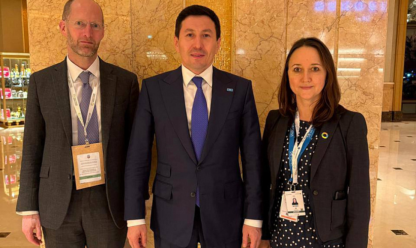 Nurlan Zhakupov, the Head of the Fund, held a meeting with Mr. Harry Boyd-Carpenter, the Managing Director of the EBRD, within the framework of the Sustainable Development Week in Abu Dhabi.