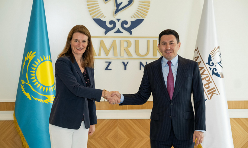 Nurlan Zhakupov, the Head of Samruk-Kazyna, to Discuss Implementation of Current Projects with Ms. Emilie Mouren-Renouard, Vice President of Air Liquide Group