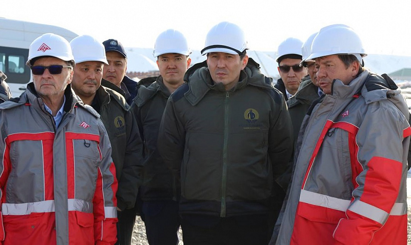 The Head of Samruk-Kazyna visited the Turkestan CCGT construction site