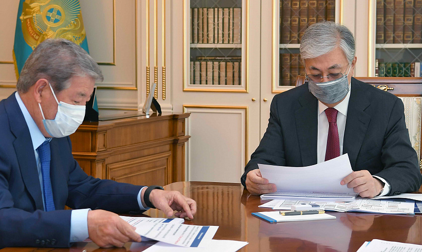 The Head of state received Akhmetzhan Yessimov