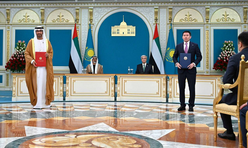 During the visit of the Crown Prince of Abu Dhabi to Kazakhstan, Samruk-Kazyna JSC signed a number of documents in Akorda.