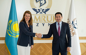 Nurlan Zhakupov, the Head of Samruk-Kazyna, to Discuss Implementation of Current Projects with Ms. Emilie Mouren-Renouard, Vice President of Air Liquide Group