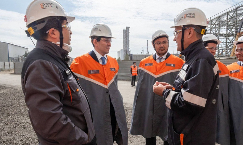 Nurlan Zhakupov, Chairman of the Management Board of Samruk-Kazyna JSC, visited the Aktobe Ferroalloy Plant of Kazchrome JSC (part of ERG)