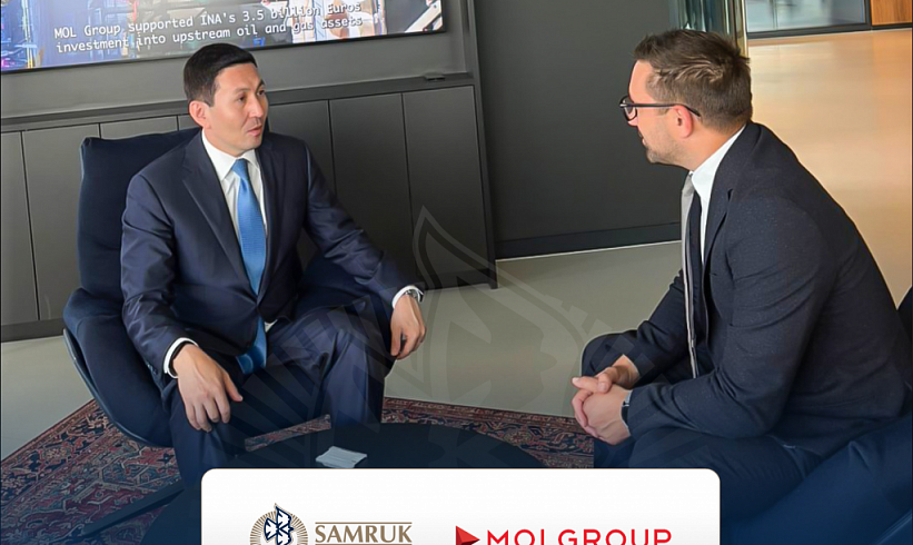 «Самұрық-Қазына» АҚ басқарма төрағасы Нұрлан Жақыпов MOL Group компаниясының барлау және өндіру жөніндегі атқарушы вице-президенті Жомбор Мартонмен кездесті