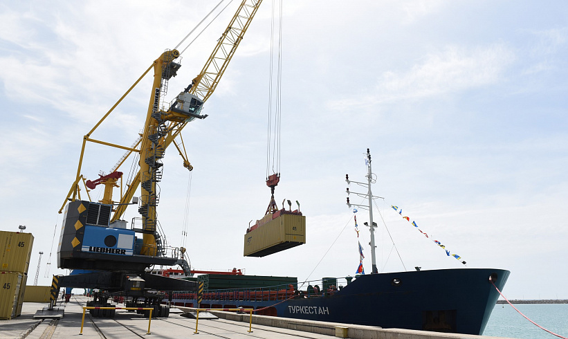 First kazakhstan feeder vessel to have been  launched in Aktau