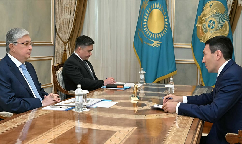 Президент Қасым-Жомарт Тоқаев «Самұрық-Қазына» АҚ басқарма төрағасы Нұрлан Жақыповты қабылдады