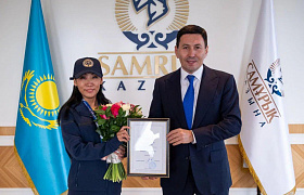 Глава «Самрук-Қазына» наградил благодарственными письмами сборную Samruk United за достойное выступление на юбилейной Спартакиаде, где команда заняла 6-е место среди 14 сильнейших коллективов