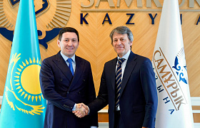 Сегодня в АО «Самрук-Қазына» прошла встреча главы фонда Нурлана Жакупова с руководством итальянской Eni.