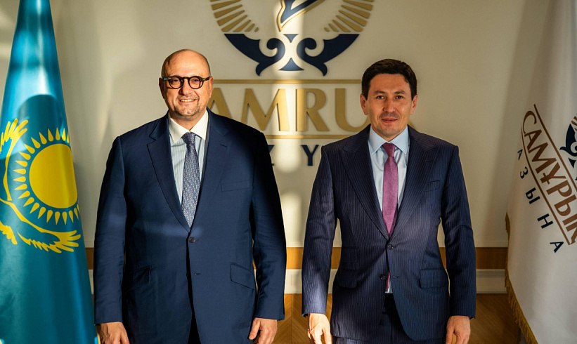 Samruk-Kazyna and Masdar to Discuss the Construction of a Wind Farm in Zhambyl Region  Nurlan Zhakupov, Chairman of the Management Board of Samruk-Kazyna JSC, held talks with Mr. Mohamed Jameel Al-Ramahi, Chief Executive Officer of Masdar.  Masdar is one 
