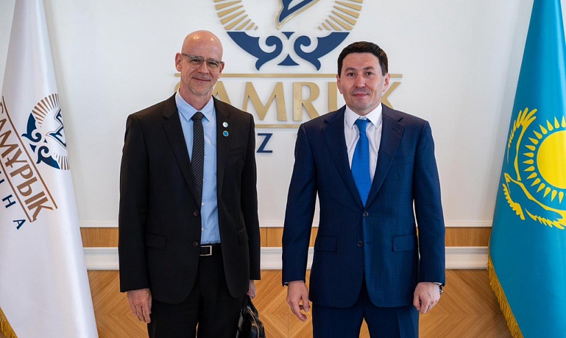 «Самұрық-Қазына» басшысы Нұрлан Жақыпов Израильдің Инновациялар басқармасының (Israel Innovation Authority) бас директоры Дрор Бинмен кездесті